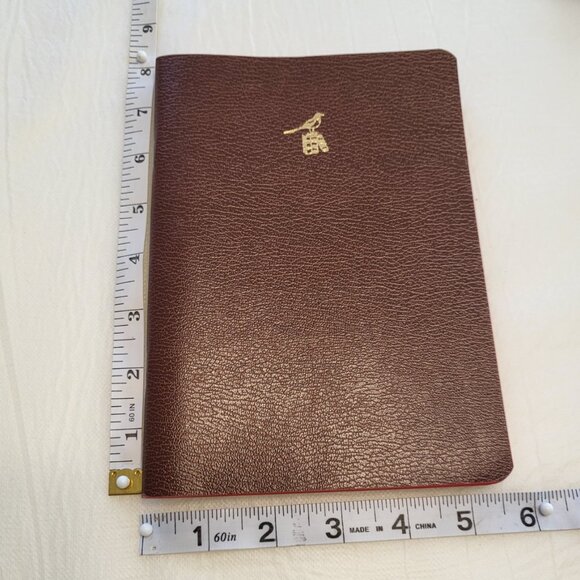 Leather Notebook Cover Floral Heart Natural Distressed Patina - Picture 12 of 14